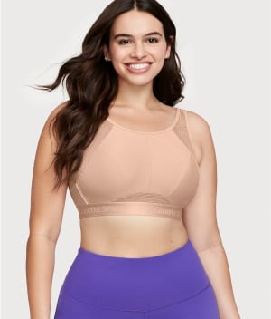 No-Sweat Mesh Wire-Free Sports Bra: undefined