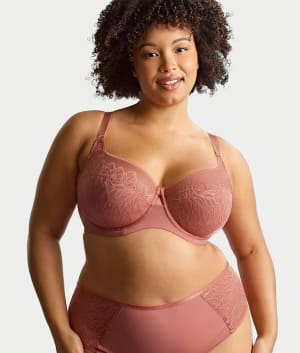 Sophia Full Coverage Stretch Lace Bra: undefined