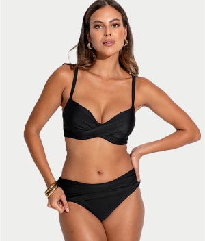 Free Spirit Fold-Over Bikini Bottom: undefined