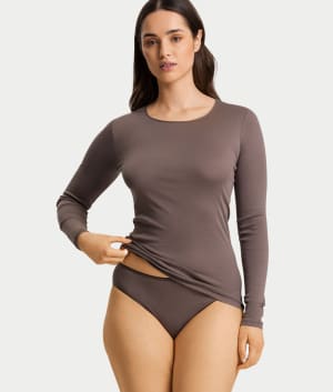 Cotton Seamless Hi-Cut Brief: undefined