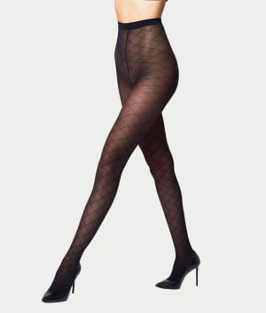 Sheer Pattern Tights: undefined