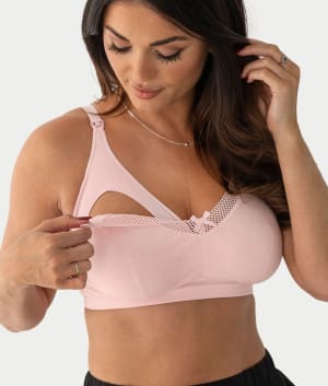 Love To Lounge Cotton Wire-Free Nursing Bra: undefined