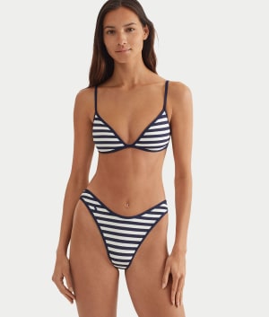 High Leg Scoop Bikini Bottom: undefined