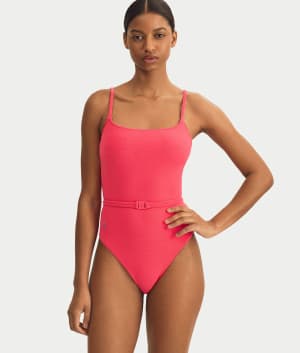 Kennedy Terry Belted One-Piece: undefined