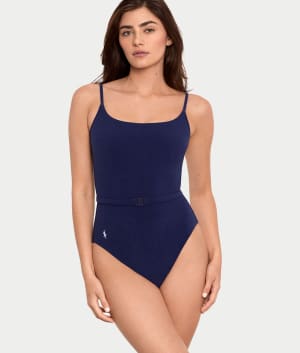 Kennedy Terry Belted One-Piece: undefined