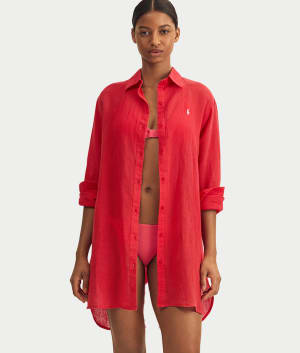 Boyfriend Shirt Cover-Up: undefined
