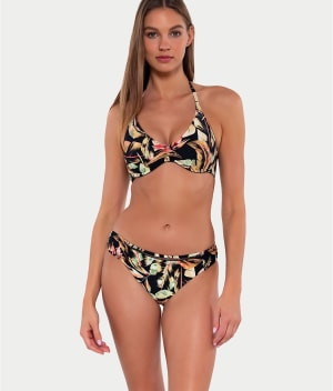 Printed Audra Hipster Bikini Bottom: undefined
