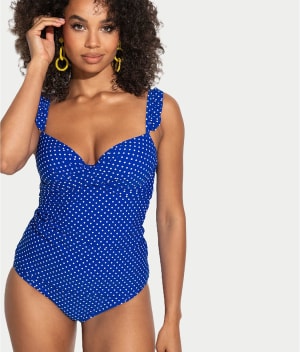 Sicily Frill Twist Underwire Tankini Top: undefined
