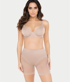 Sexy Sheer Extra Firm Control Rear Lifting Boyshort: undefined