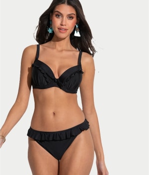 Bermuda Padded Frill Underwire Bikini Top: undefined