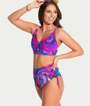 Cabana Longline Bikini Top: undefined