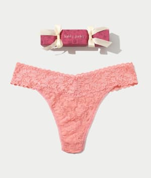 Holiday Cracker Signature Lace Original Rise Thong: undefined