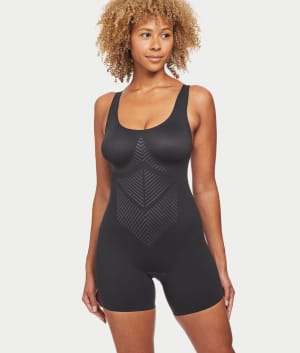 Iconic Core Mid-Thigh Booty Lift Shaping Bodysuit: undefined