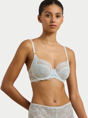 Lace Unlined Full Cup Bra: undefined