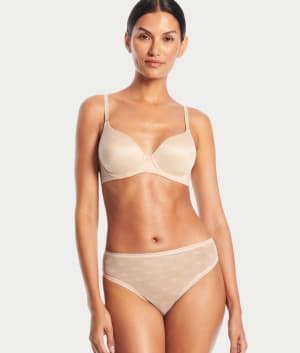 Monogram Sheer High-Waist Bikini: undefined