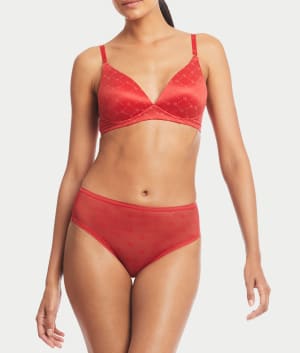 Monogram Sheer High-Waist Bikini: undefined