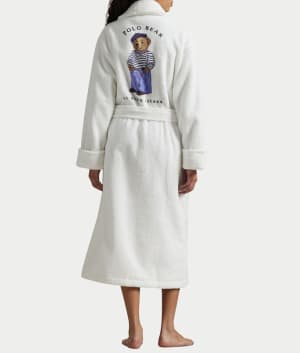 Cotton Woven Shawl Robe: undefined
