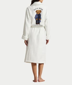 Cotton Woven Shawl Robe: undefined