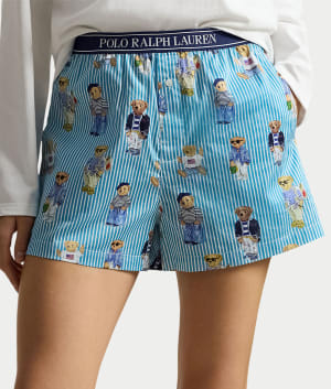 Heritage Polo Bear Woven Boxer: undefined