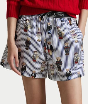 Heritage Polo Bear Woven Boxer: undefined