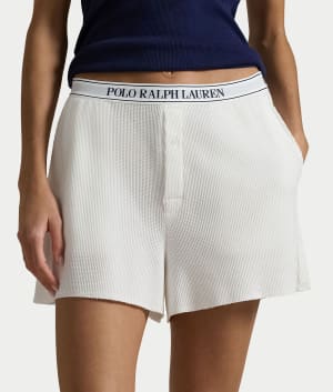 Waffle Knit Boxer Shorts: undefined