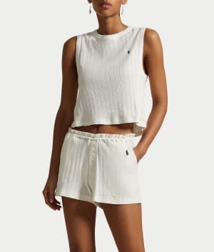 Tank & Boxer Knit Pajama Set: undefined