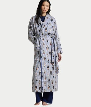 Heritage Polo Bear Woven Robe: undefined