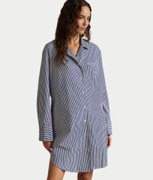 Woven Tunic Sleep Shirt: undefined