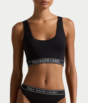 Essentials Cropped Tank Bra: undefined