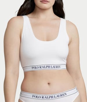 Essentials Cropped Tank Bra: undefined