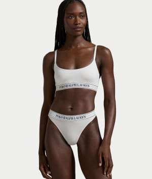 Essentials Mid Rise Thong: undefined