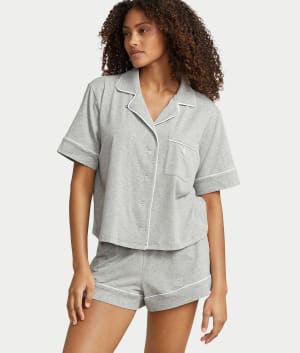 The Audrey Knit Pajama Short Set: undefined