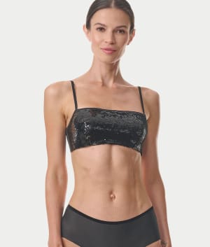 Bandeau With Built-In Underwire Bra: undefined