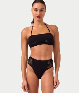 High-Waist Bikini Bottom: undefined