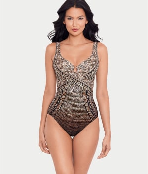 Cappadocia Criss Cross Escape Underwire One-Piece: undefined