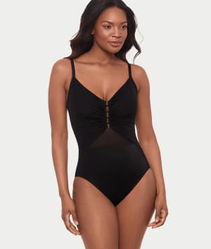 Network News Mariposa Underwire One-Piece: undefined