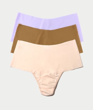 BreatheSoft High-Waist Thong 3-Pack: undefined
