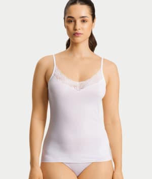 Cotton Delight Spaghetti Cami: undefined
