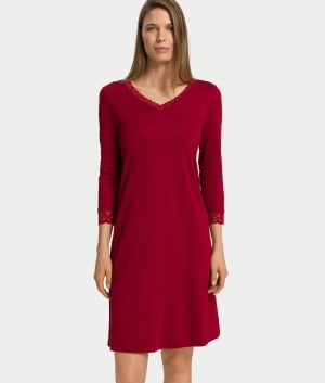 Moments Lace Trim Cotton Nightgown: undefined