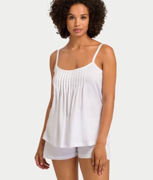 Juliet Pleated Cotton Pajama Set: undefined