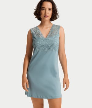 Moments V-Neck Cotton Tank Nightgown: undefined