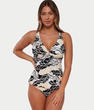 Printed Forever Underwire Tankini Top: undefined