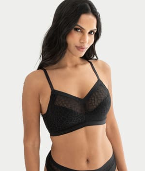 Geo Sculpt Wire-Free Bra: undefined