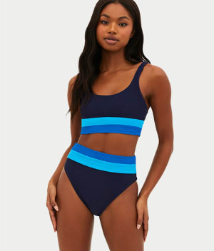 Heidi High-Waist Bikini Bottom: undefined