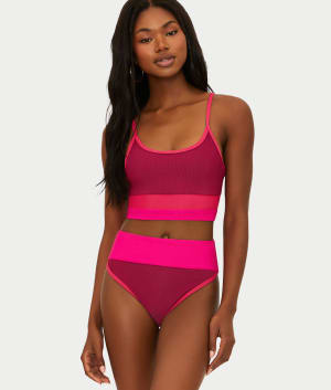 Eva Longline Bikini Top: undefined