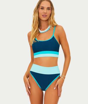 Emmy High-Waist Bikini Bottom: undefined