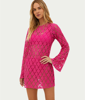 Goldie Crochet Cover-Up Dress: undefined