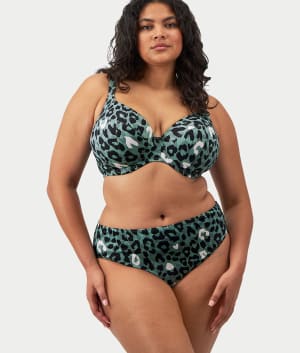 Jungle Bay Mid-Rise Bikini Bottom: undefined