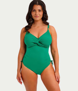 Beach Waves Twist Underwire One-Piece: undefined