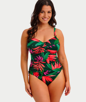 Pichola Twist Underwire Tankini Top: undefined